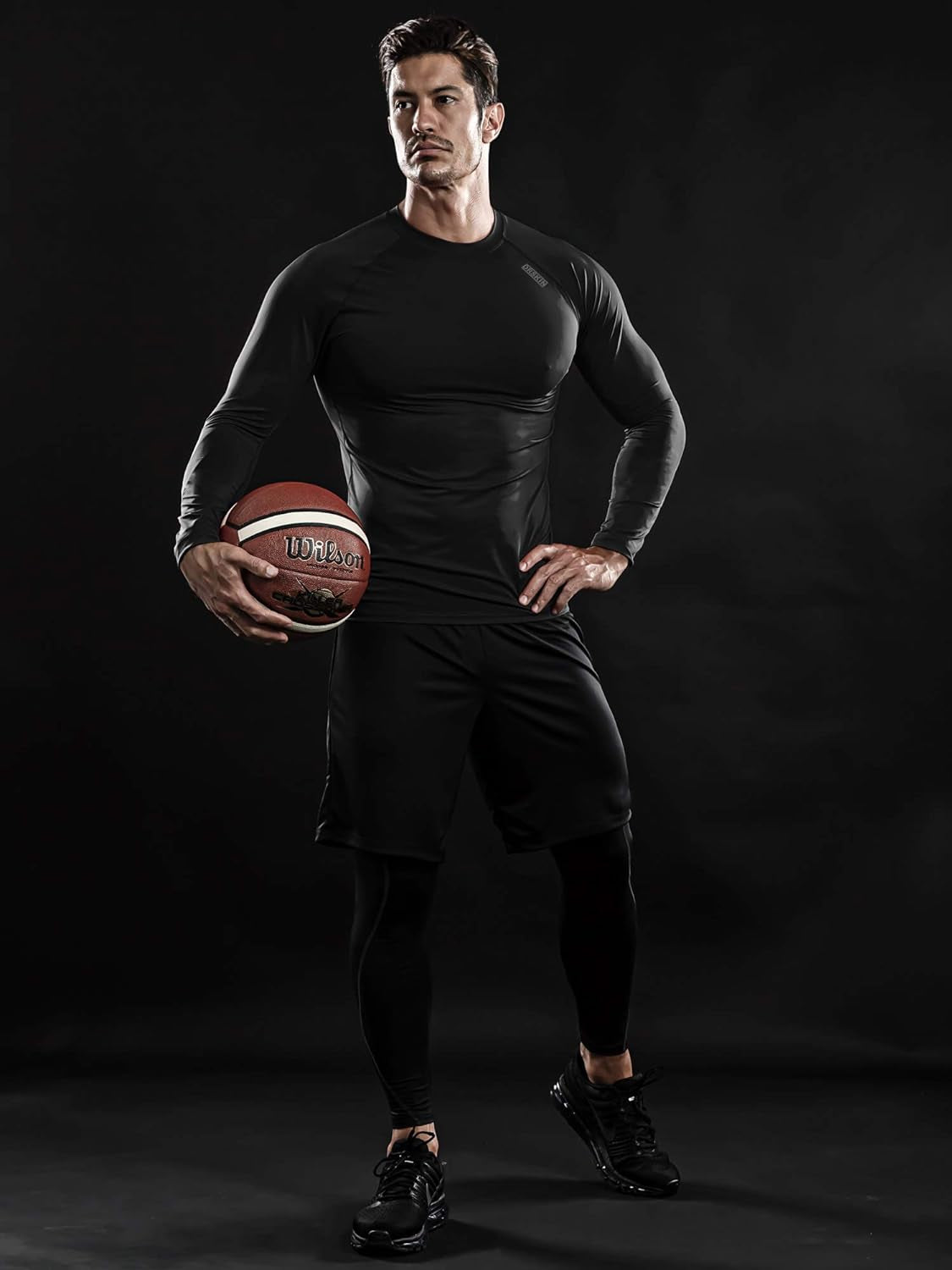 4, 3, 2 or 1 Pack Men'S Compression Shirts Top Long Sleeve Sports Baselayer Workout Running Athletic Active